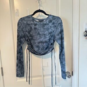 ASOS Blue Tie-Dye Long Sleeve Top